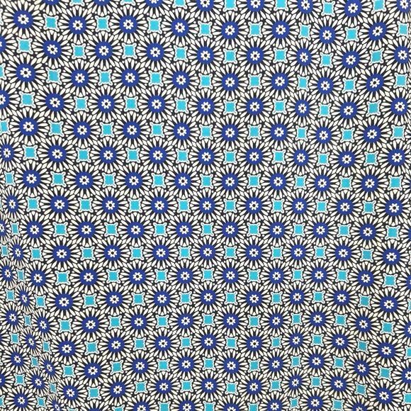 Land’s End Blue Geometric Print 1/4 Zip  Swim Shirt Rashguard UPF 50 Small - Picture 2 of 11